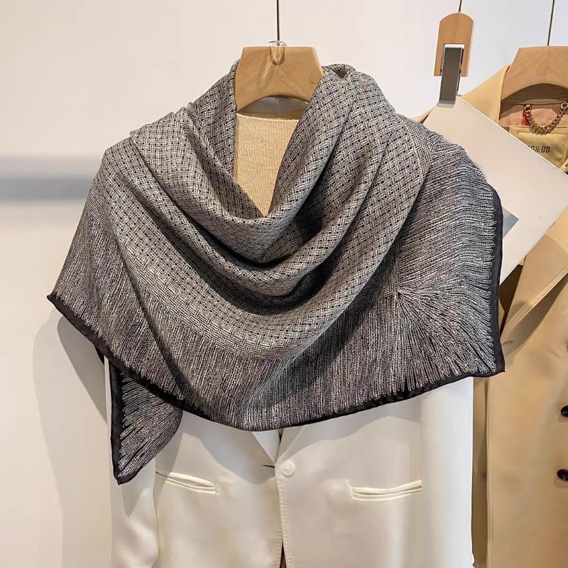 Oversized 110x110cm Real Silk  - Pashmina Wrap Large recension och pris