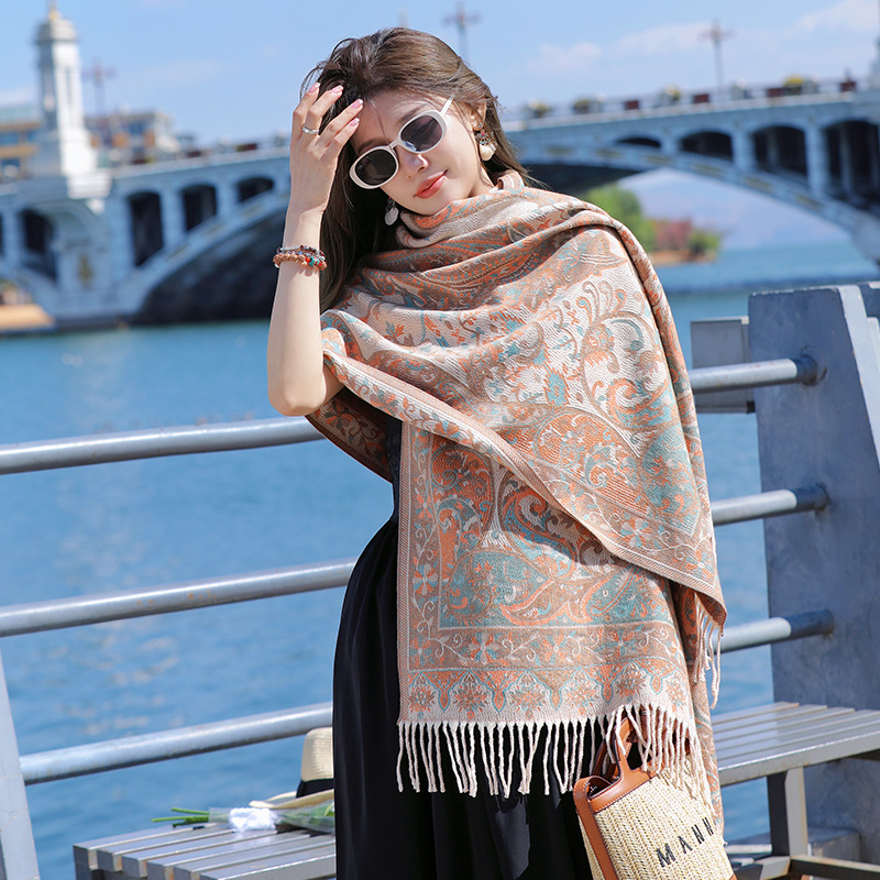 New Bohemia Style Women Double - Pashmina Wrap Large recension och pris