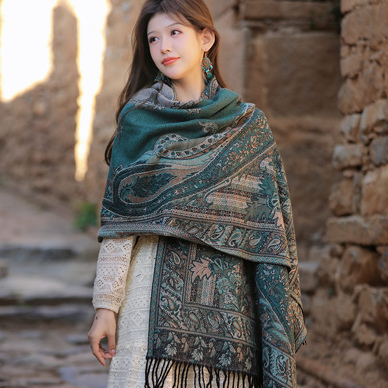 New Bohemia Style Women Double - Pashmina Wrap Large recension och pris