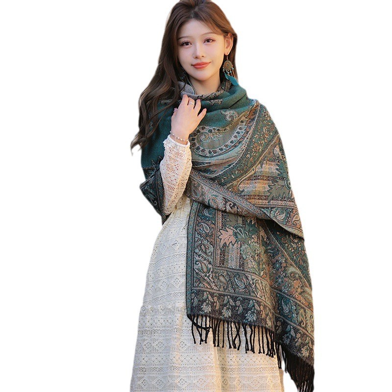 New Bohemia Style Women Double - Pashmina Wrap Large recension och pris