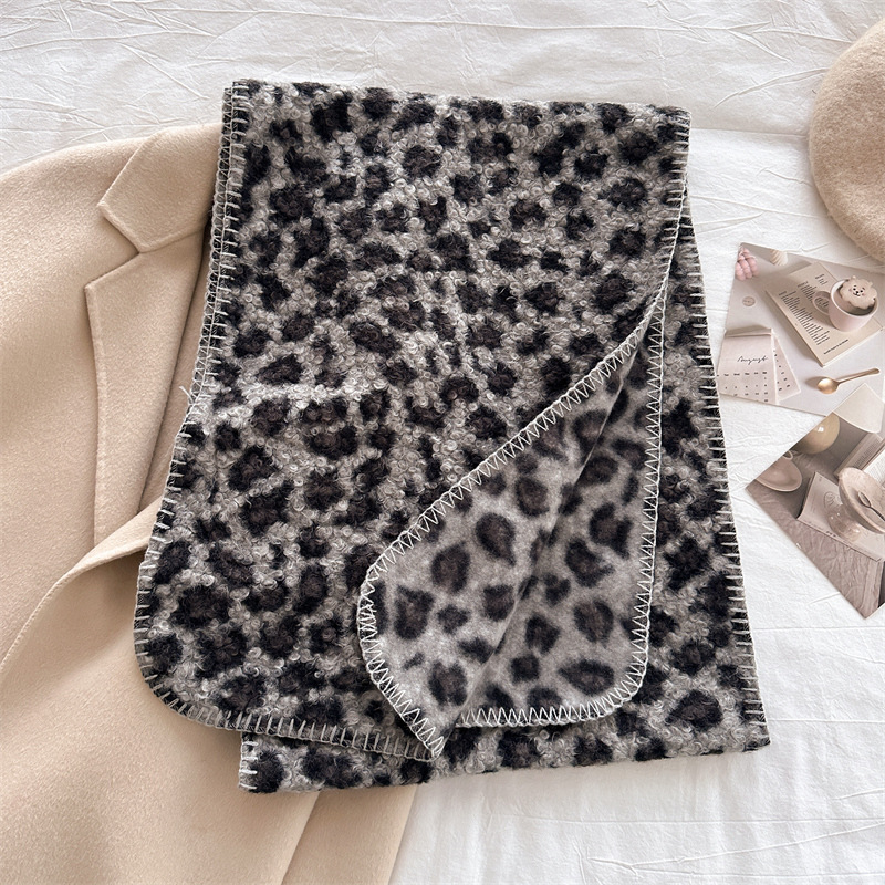 Autumn Winter Leopard Scarf Wo - Pashmina Wrap Large recension och pris