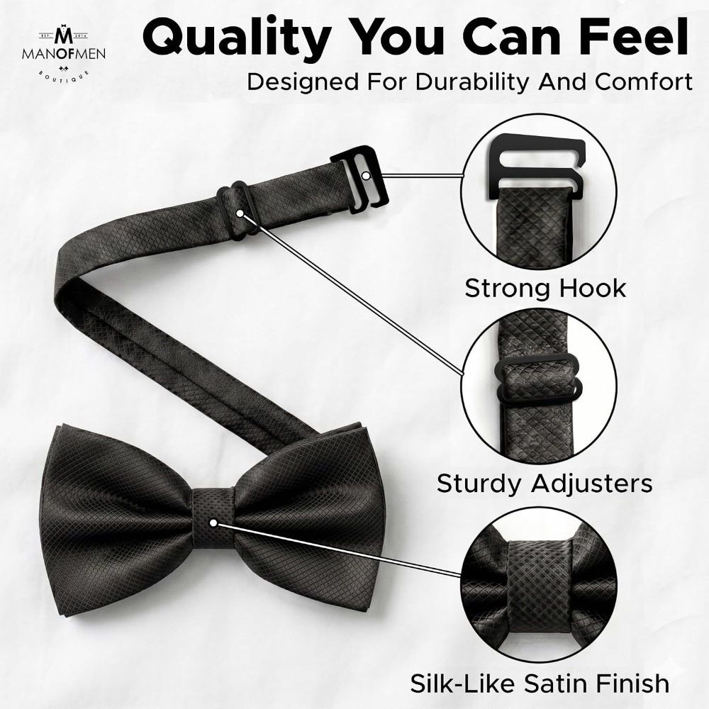 Polyester Solid Pretied Bow Ti - Bow Tie Pre Tied recension och pris
