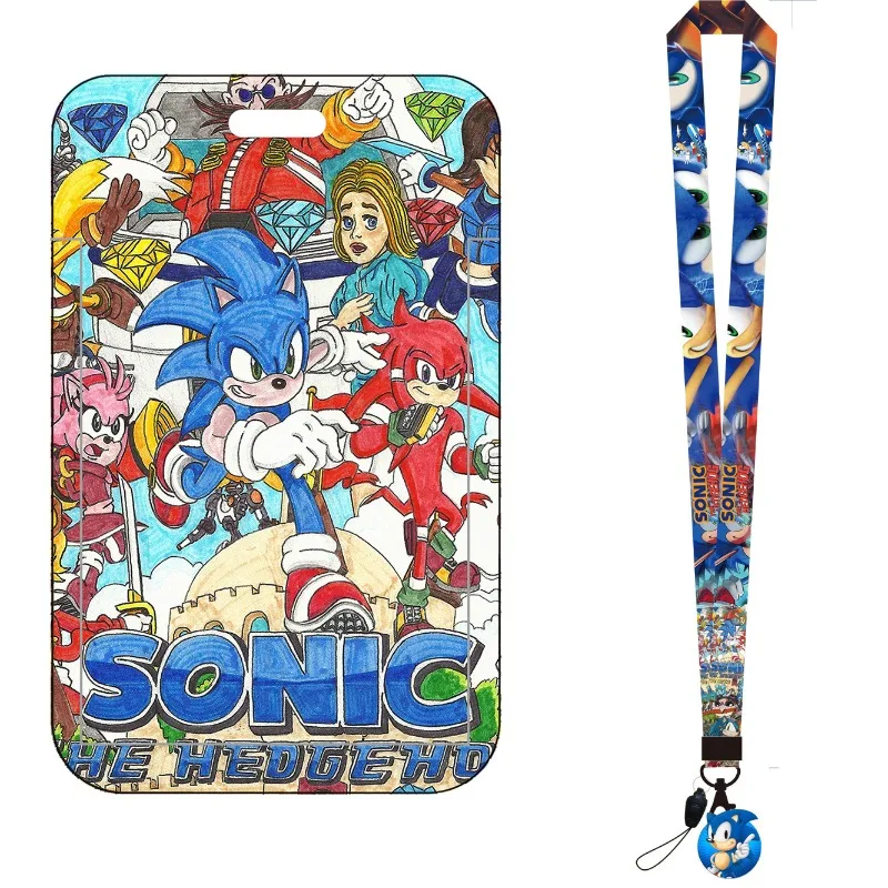 Cartoon Sonic Bus Card Holder  - Lanyard Badge Holder recension och pris