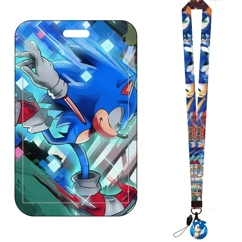 Cartoon Sonic Bus Card Holder  - Lanyard Badge Holder recension och pris