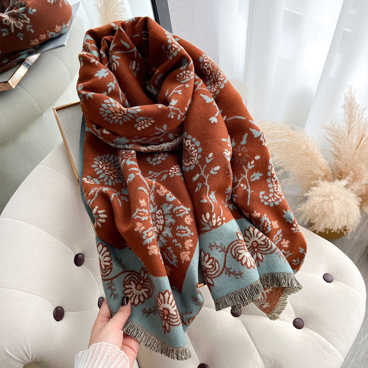 Luxury Winter Imitation Cashme - Woven Scarf Blanket recension och pris