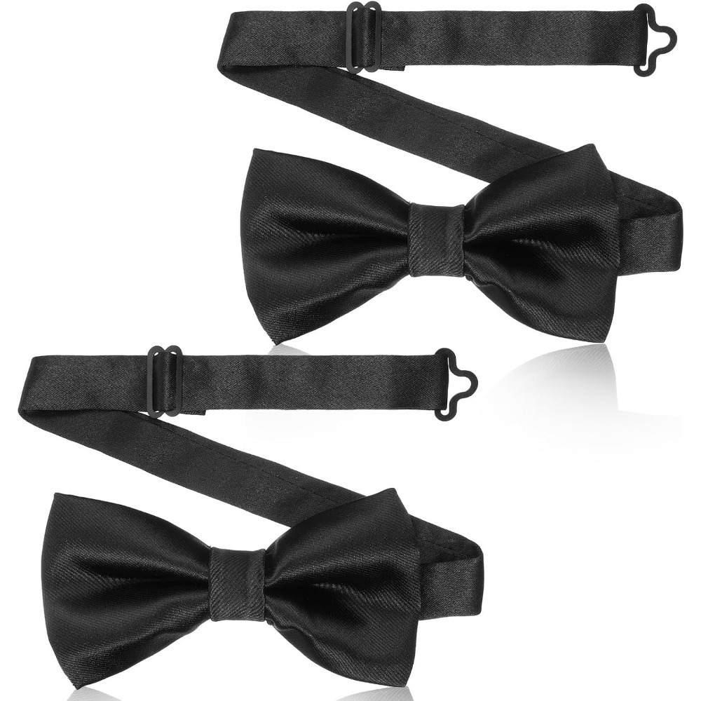 2-Piece Black Bow Ties, Pre-Ti - Bow Tie Pre Tied recension och pris