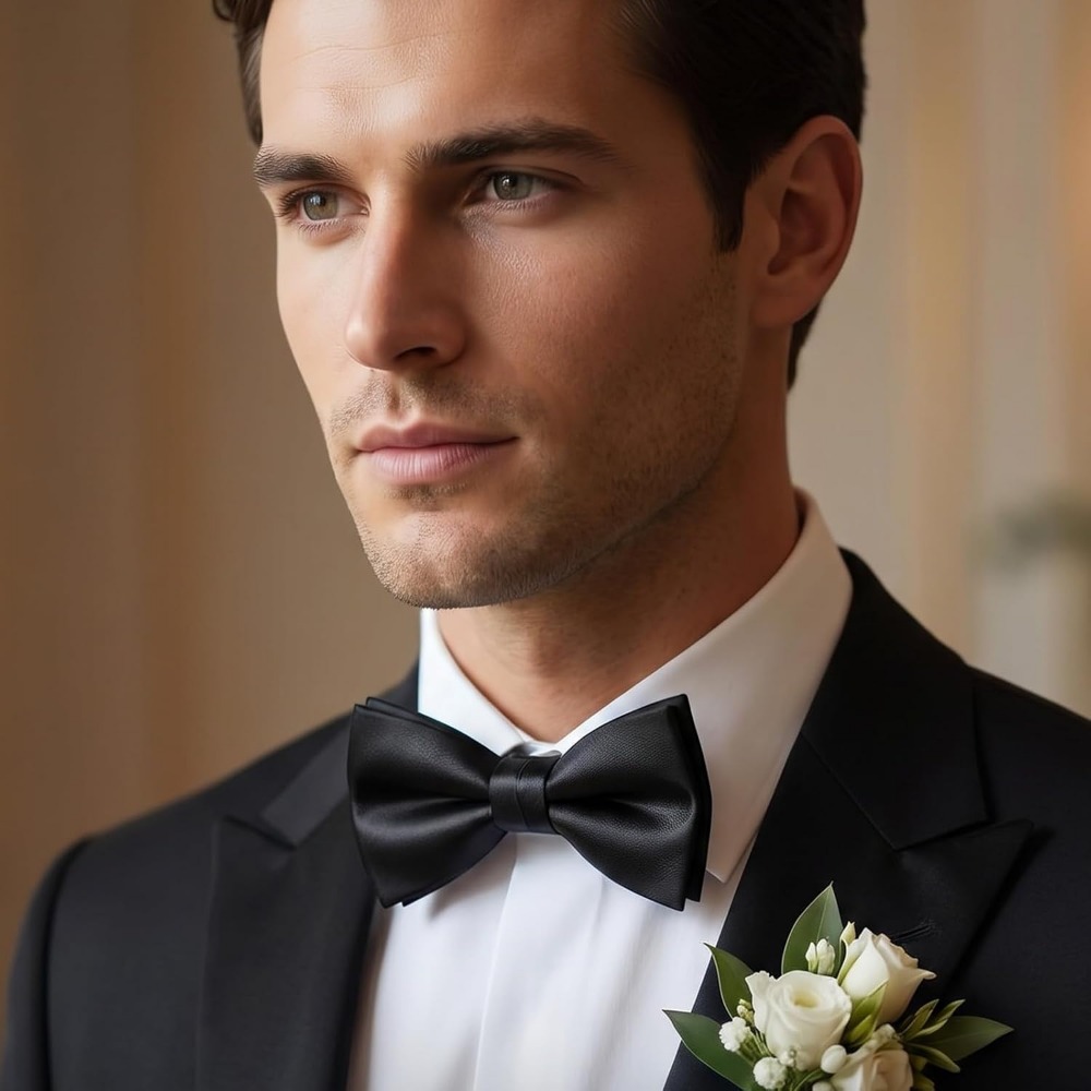 2-Piece Black Bow Ties, Pre-Ti - Bow Tie Pre Tied recension och pris