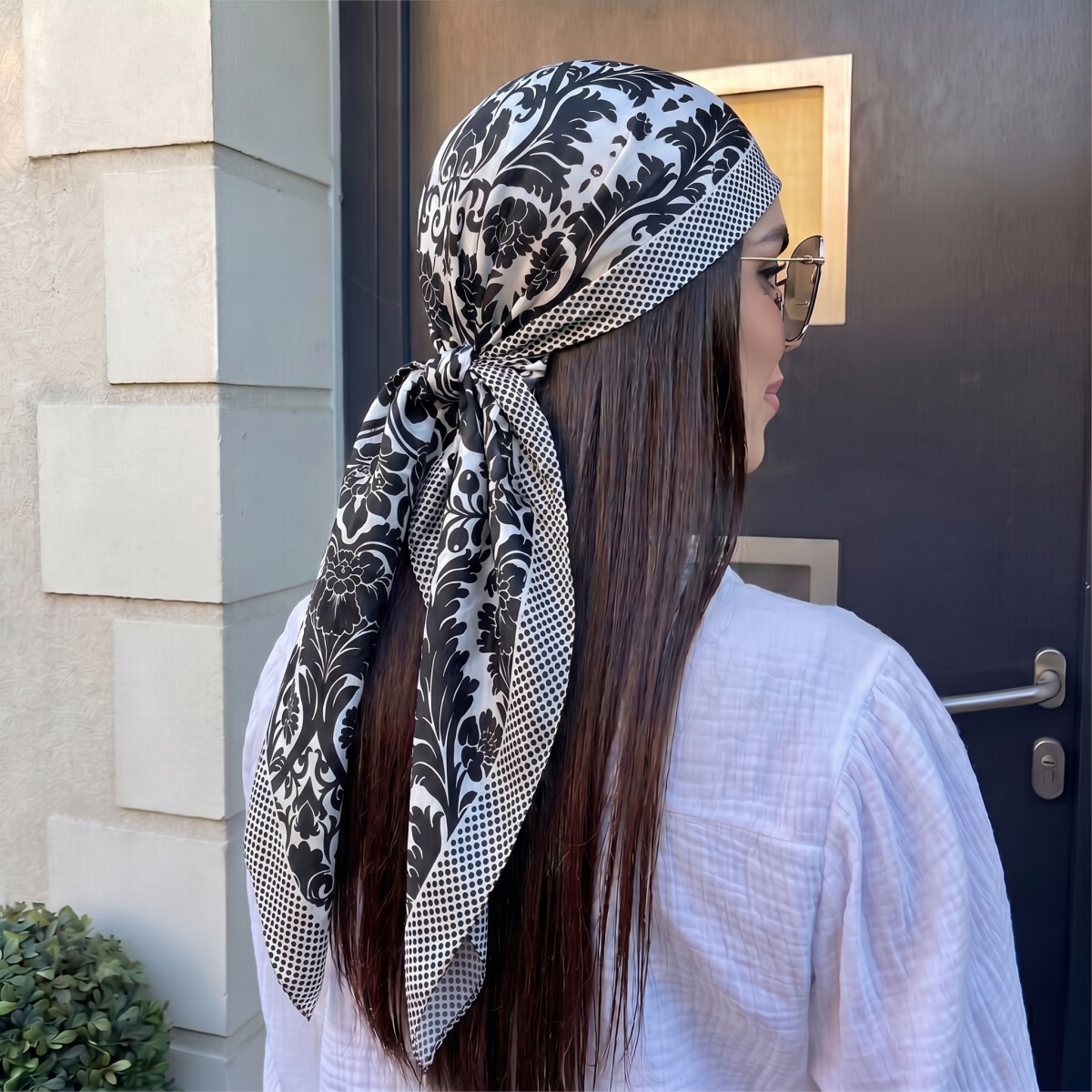 NEW Women Silk Square Scarf La - Pashmina Wrap Large recension och pris
