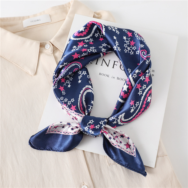 60cm Luxury Square Silk Scarf  - Face Scarf Mask recension och pris