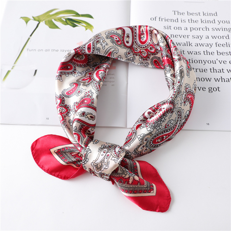 60cm Luxury Square Silk Scarf  - Face Scarf Mask recension och pris