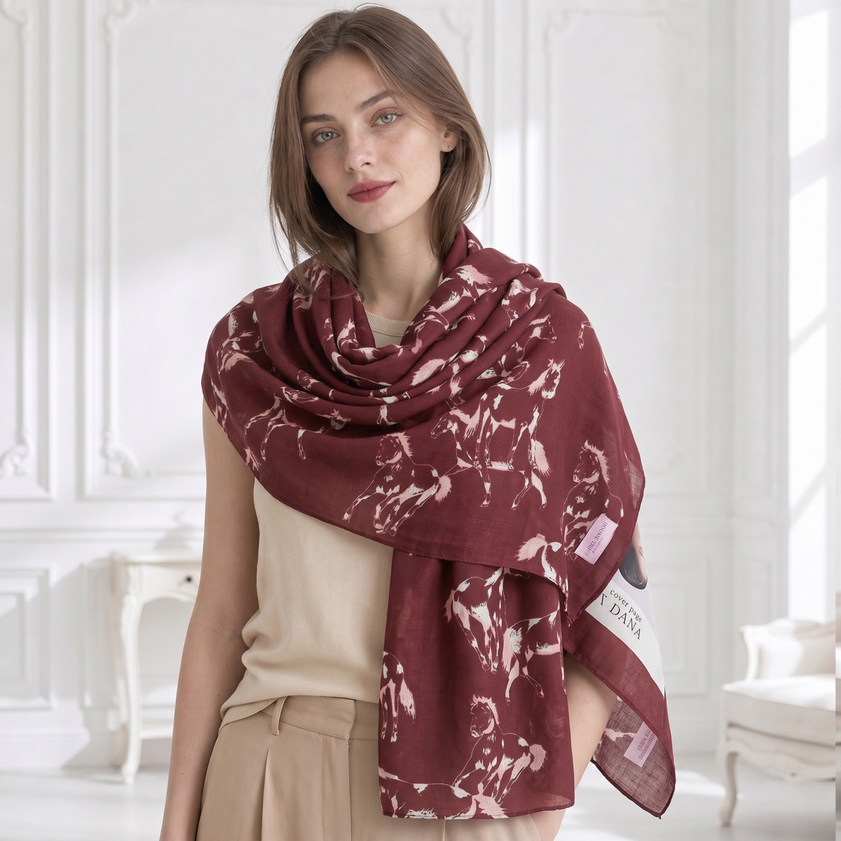 Scarf Female Cotton Muslim Wra - Pashmina Wrap Large recension och pris