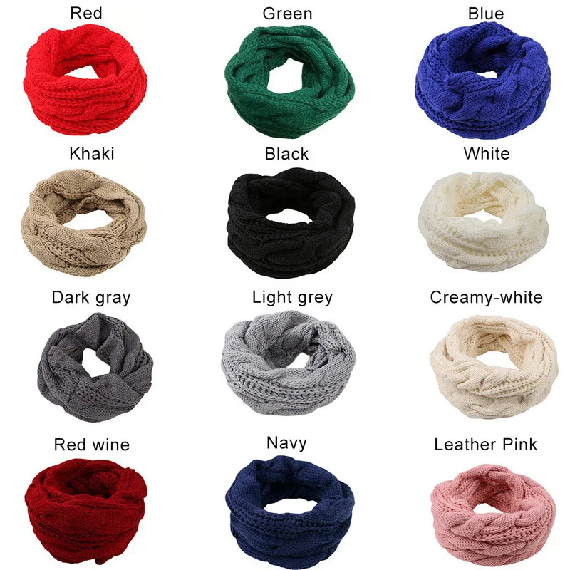 Men Women Boys Girls Thick Rib - Infinity Scarf Knit recension och pris